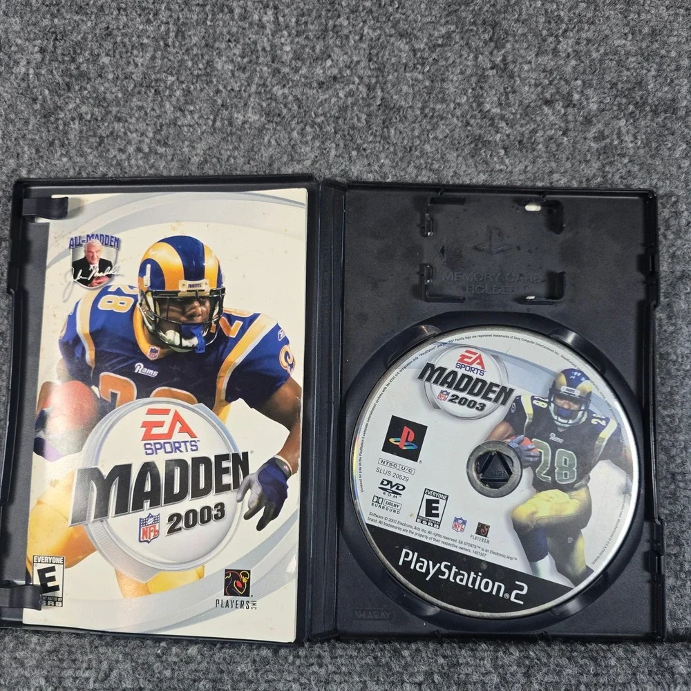 PlayStation 2 Madden NFL 2003 Video Game‎ Complete Disc Manual Case